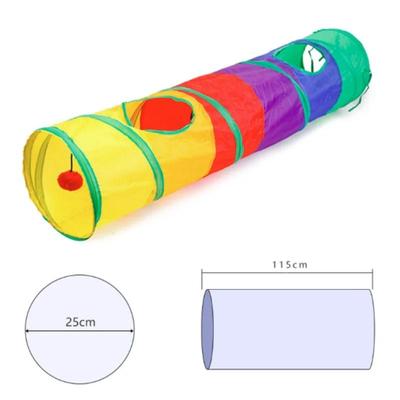 High Reliability Collapsible "Explorer" Pet Tunnel rainbow D
