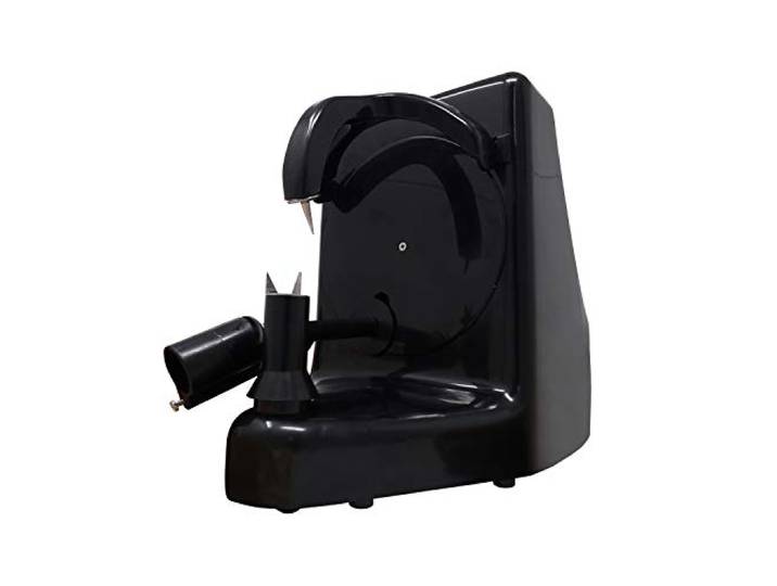 Pelamatic - Automatischer Obst- & Gemüseschäler Elektrischer Apfelschäler Schnell & Effizient Rostbeständiger Edelstahl Einfache Reinigung, Schwarz, Einheitsgröße, Kunststoff