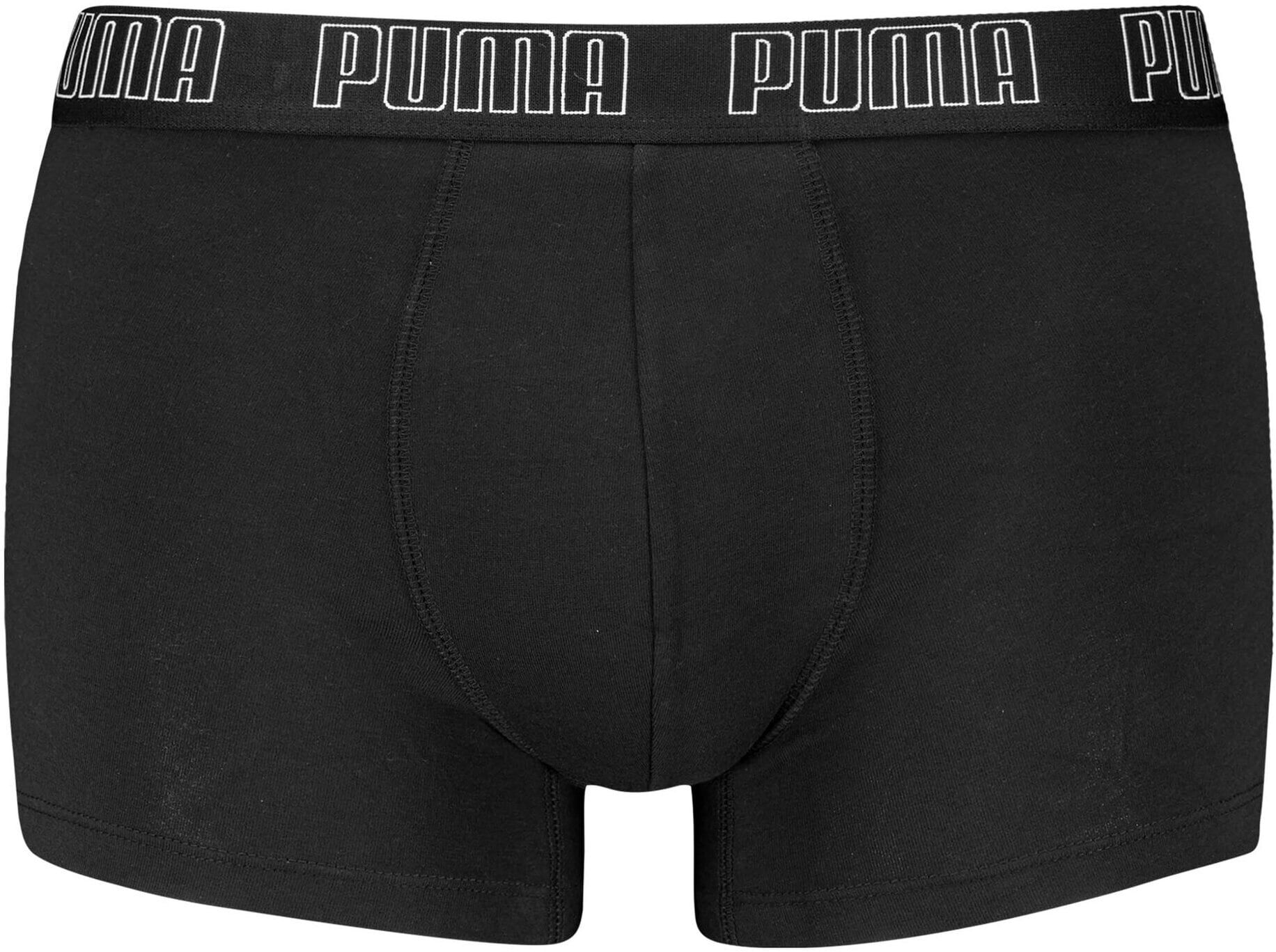 Boxershorts PUMA "Boxershort Everyday Trunks 2P 2er Pack", Herren, Gr. L, 2 Stk., schwarz, Unterhosen