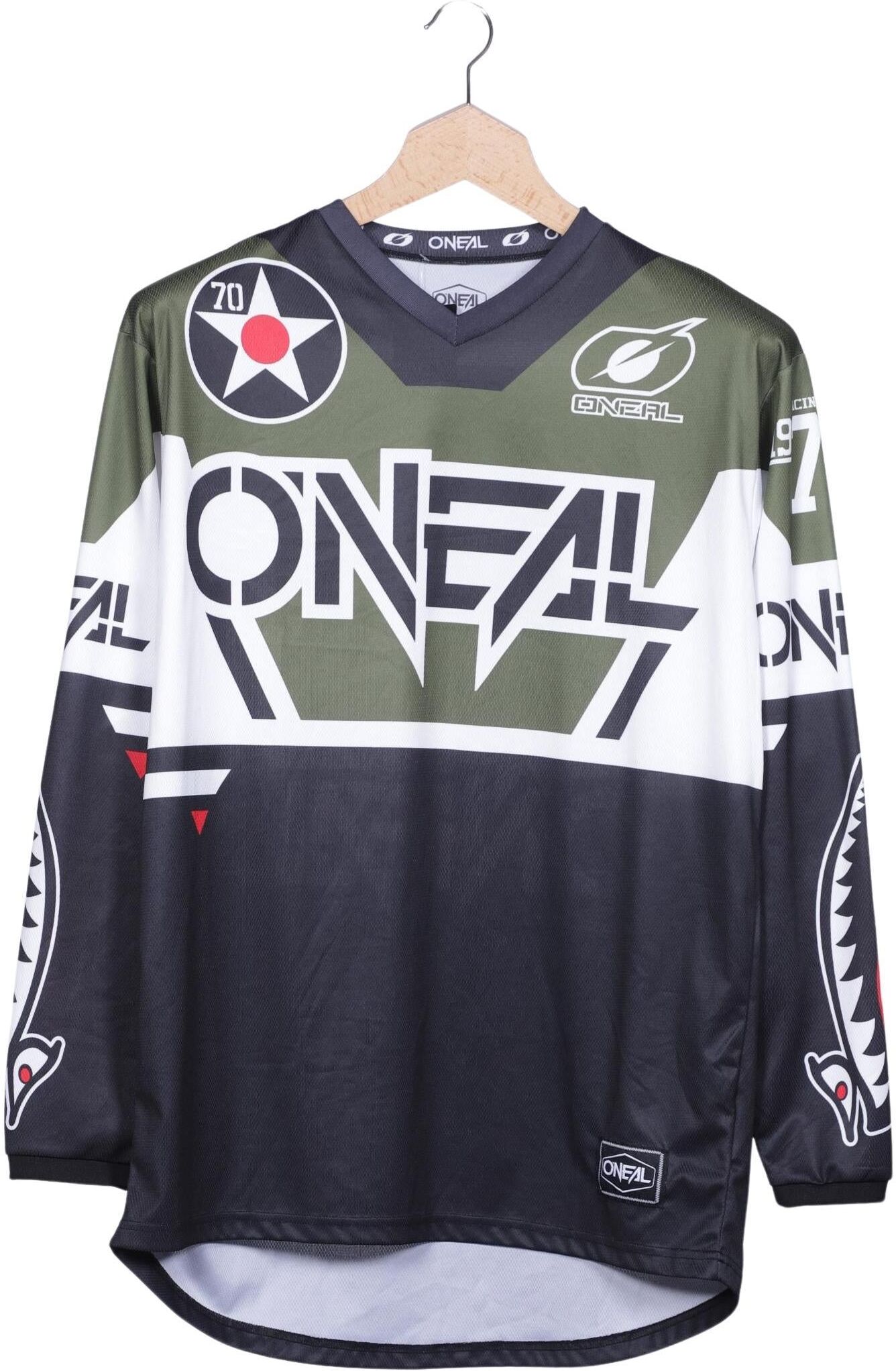 O Neill Herren Langarmshirt, Mehrfarbig, Gr. L, Synthetik - Second Hand