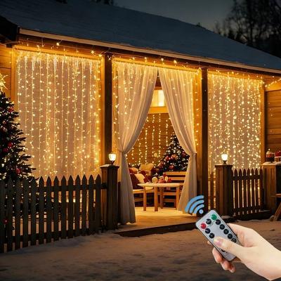 Uplift Picks Valentine USB Curtain Lights With Remote Control LED Fairy Lights warm 3mx1m 100leds usb