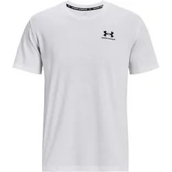 Under Armour, Herren, Sportshirt, Logo Embroidered Heavyweight T-Shirt Herren (M), Schwarz, Weiss