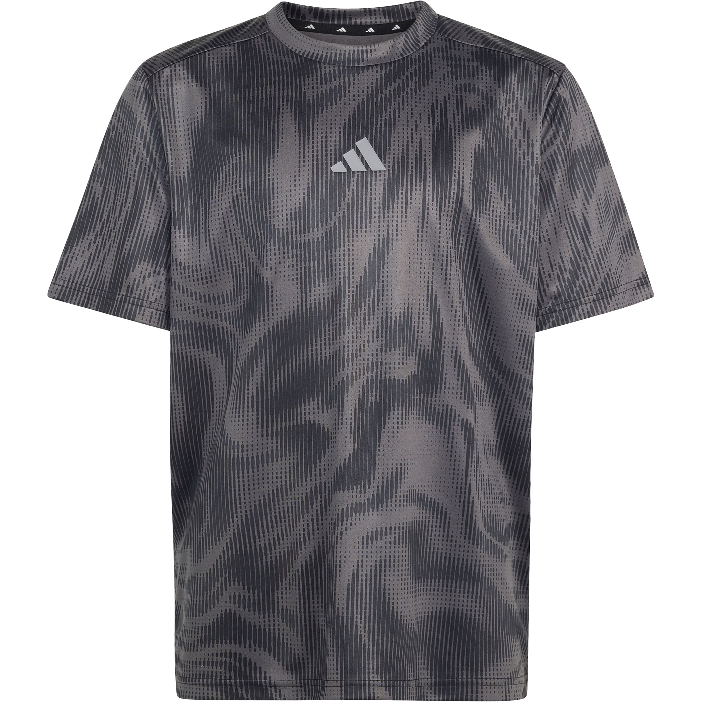 adidas Sport Icons AOP Graphic Kinder T-Shirts grau Größe 152 Laufen | Training & Fitness Schnell trocknend