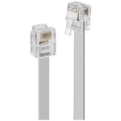 LINDY Telefon (analog) Anschlusskabel [1x RJ12-Stecker 6p6c - 1x RJ12-Stecker 6p6c] 20 m Grau 34228