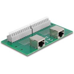 Delock RJ50 Netzwerk Adapter [2x RJ50-Buchse - 2x Buchse] Grün, Grau 67014