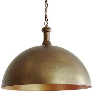 "Bodhi Dome Pendant - Antique Brass, 12"" x 14"" - Ballard Designs"