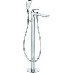 Kludi Balance Wannenarmatur 525900575 chrom, Standmontage, mit Brausegarnitur