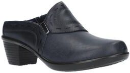 Extra Wide Width Women's Cynthia Slide by Easy Street in Navy (Size 8 WW)