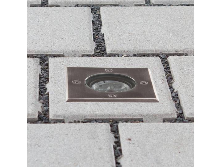 Ava LED Spot à Enterrer Extérieur Steel - Lucande - Terrasse - Moderne - Métal - Angulaire