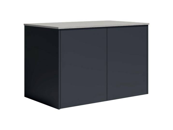 Dieter Knoll Outdoorküche, Anthrazit, Metall, nur wie online abgebildet bestellbar, 134x92.5-98.5x63.3 cm, in den Filialen verschiedene Arbeitsplatten erhältlich, höhenverstellbare Füße, magnetische Front, Gartenmöbel, Outdoor Küchen