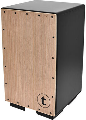 Thomann Natural Oak Cajon Schwarz lackiert