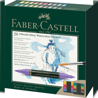FABER-CASTELL Faber Castell Aquarellmarker A.Dürer 0,8mm 20er Etui
