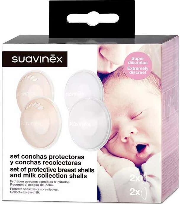 Suavinex Pack Conchas Protectoras + Conchas Recolectoras 1ud