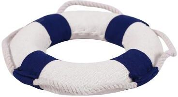 Uplift Treasures Mediterranean Lifebuoy Wall Decor Nautical Hanging Ornament blue A
