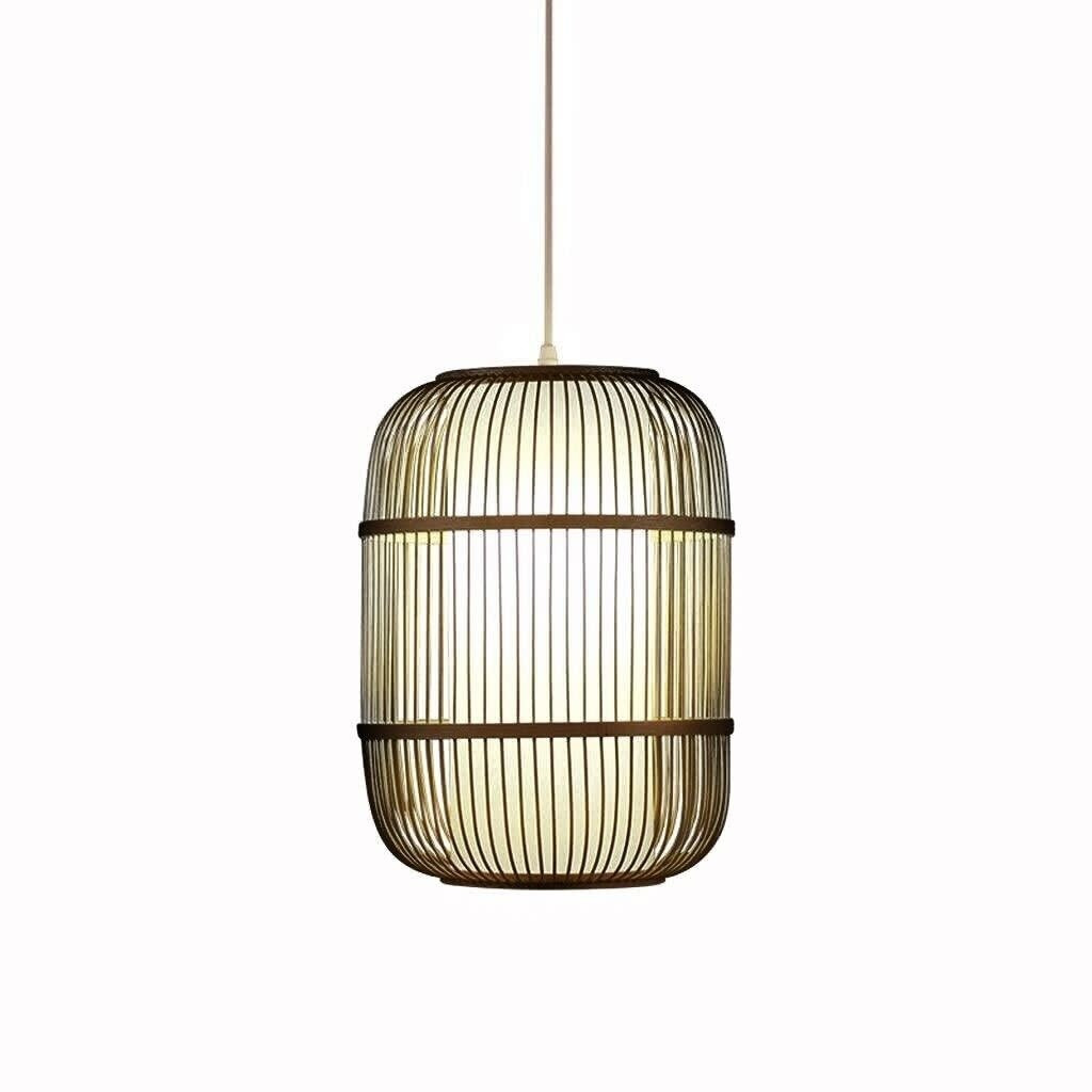 Fine Asianliving Dylan bamboe hanglamp, zwart, handgemaakt, D35 x H50 cm