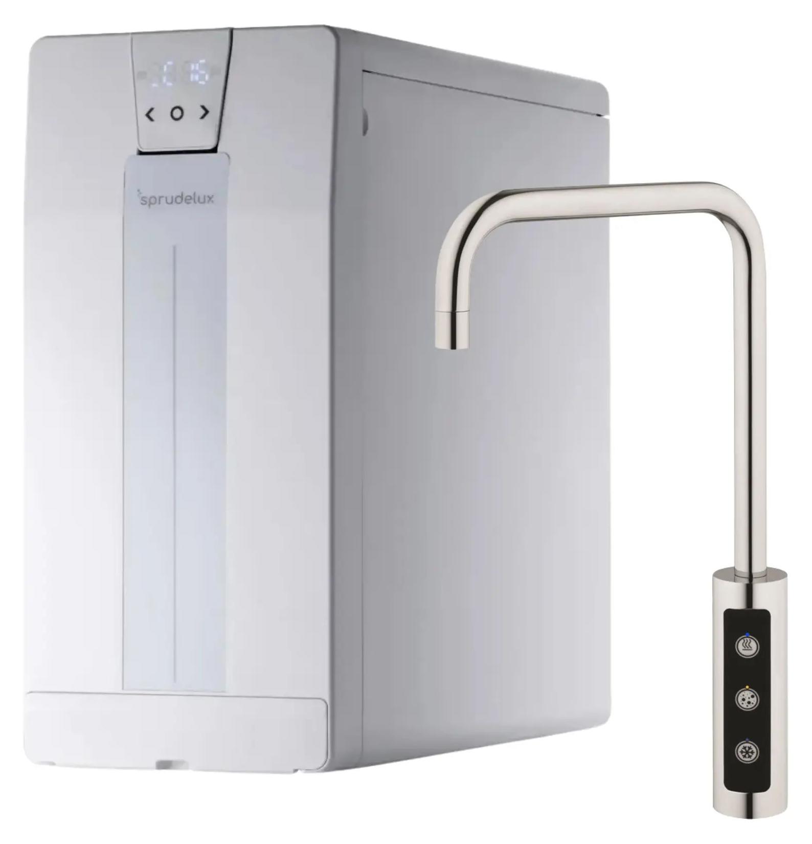 SPRUDELUX POWER SODA Untertisch Lara U Edelstahl 10 kg CO₂-Flasche