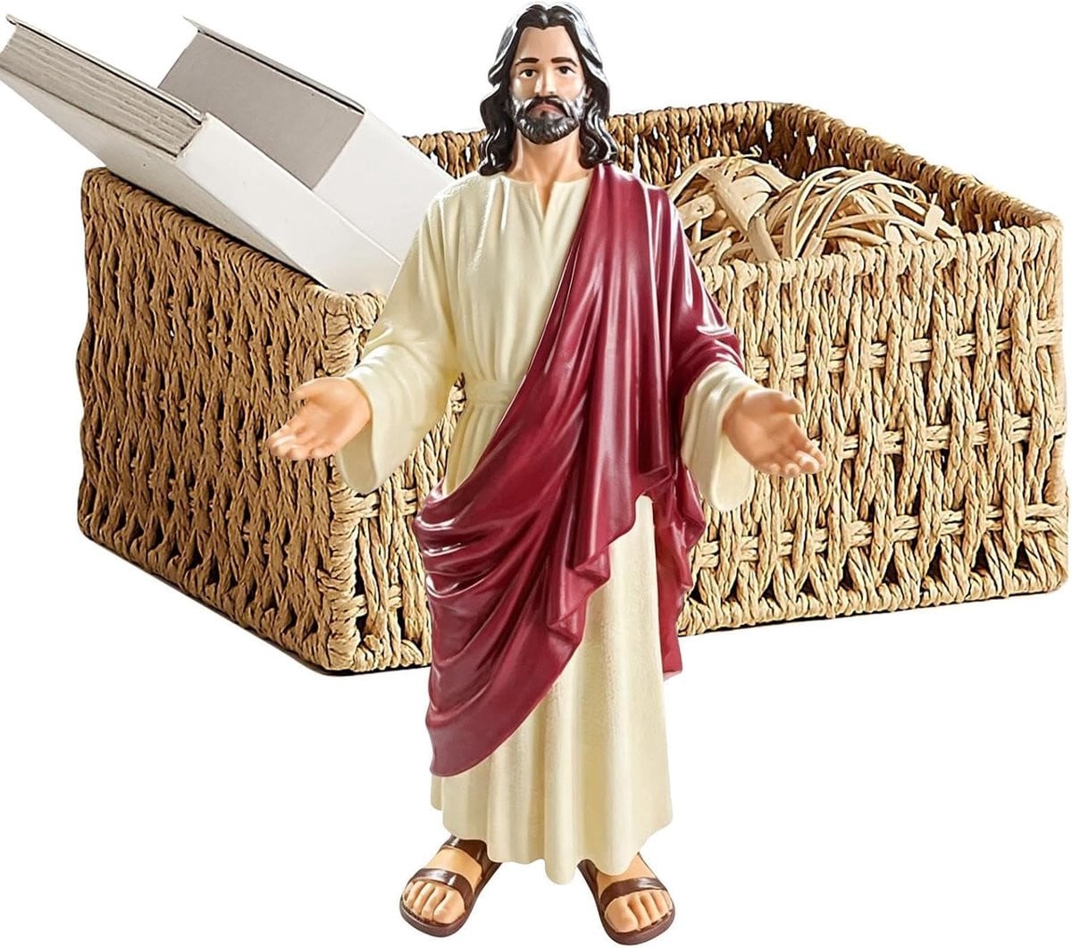 Jezus Christus Beeldje - Religieus Decor - Hoogte: 10 cm