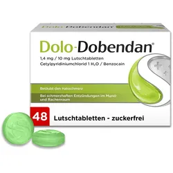 Dolo-Dobendan® Halstabletten zuckerfrei mit betäubender Wirkung - bei Halsschmerzen 48 St