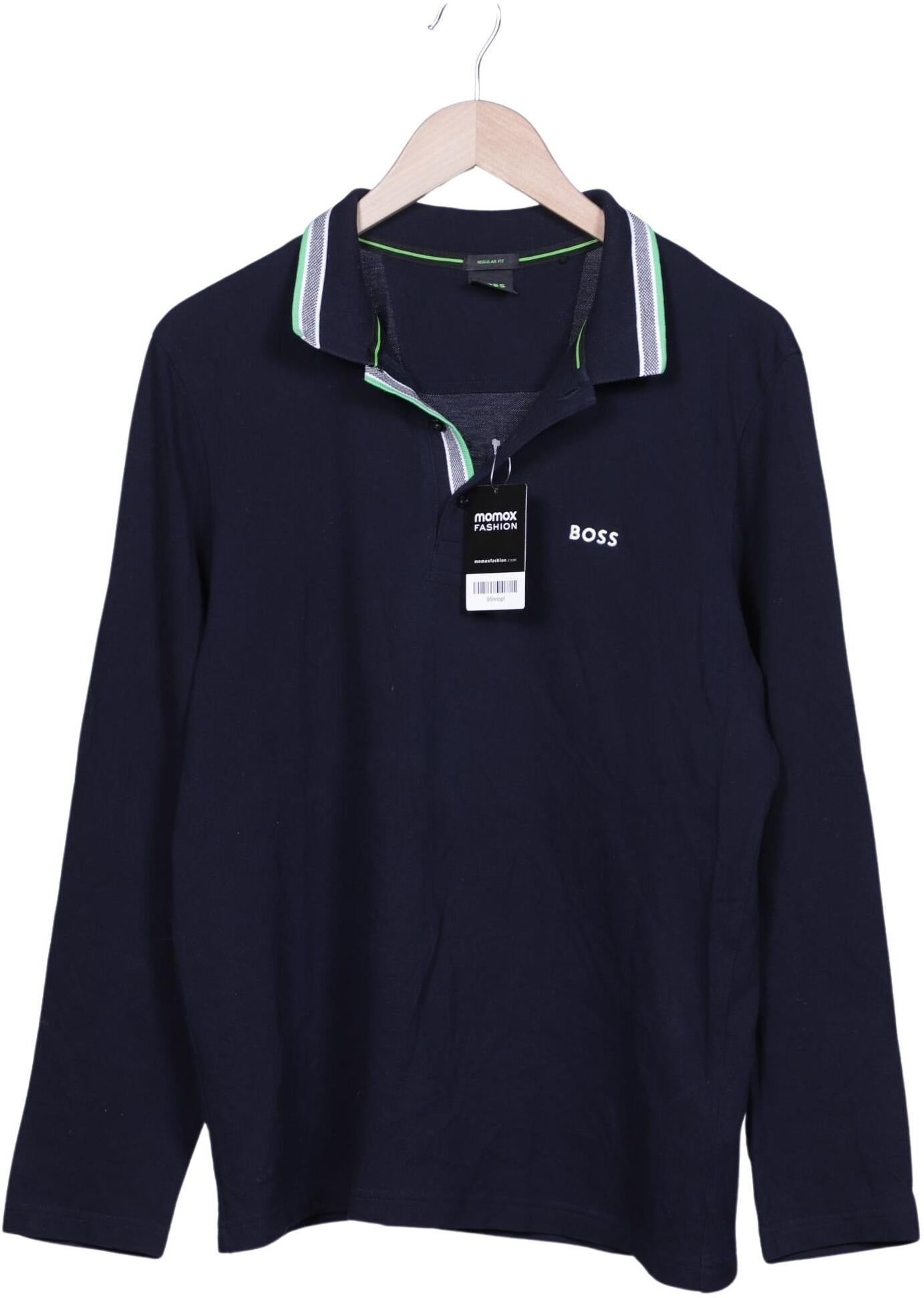 Boss Green Herren Poloshirt, Marineblau, Gr. L, Baumwolle - Second Hand