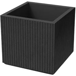 WellHome - Blumentopf aus Rotationsgeformtes Polyethylen 47L Ø48x44cm in farbe Kohle - Coro Square