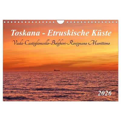 Toskana - Etruskische Küste (Wandkalender 2026 DIN A4 quer), CALVENDO Monatskalender