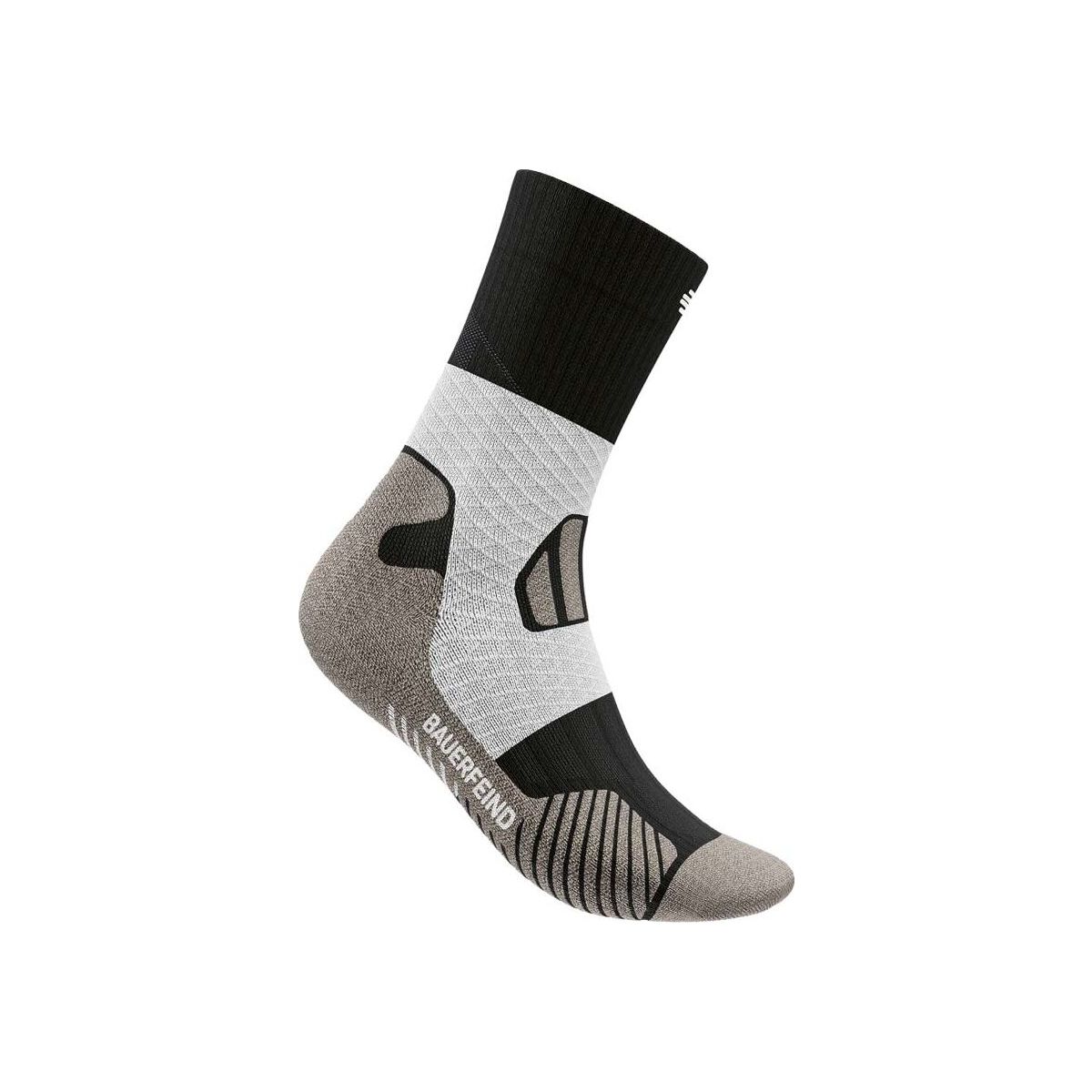 Bauerfeind Trail Run Mid Cut Socks Men carbon black (CAR-BLA) 46-49 70000825