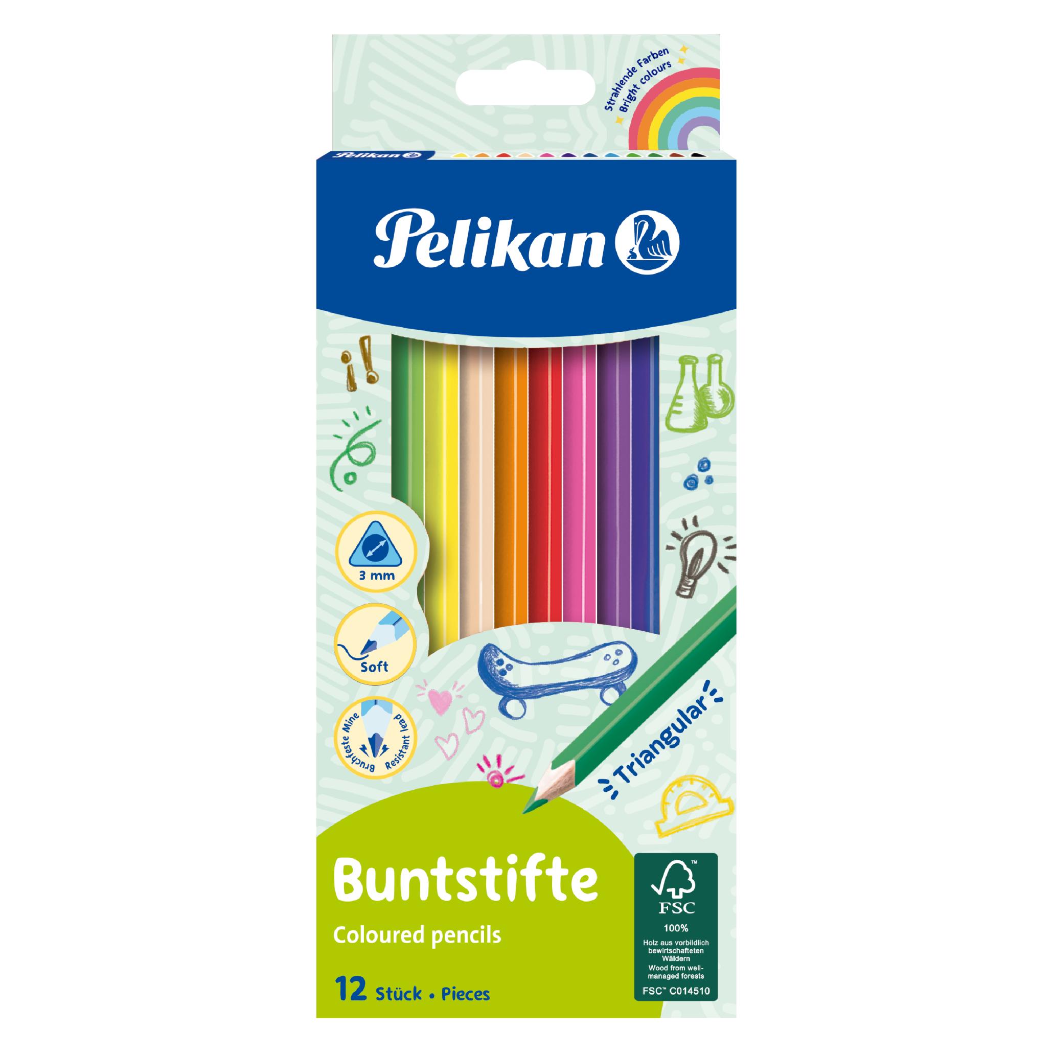 Pelikan Buntstifte dünn dreikant (12x) (700115)