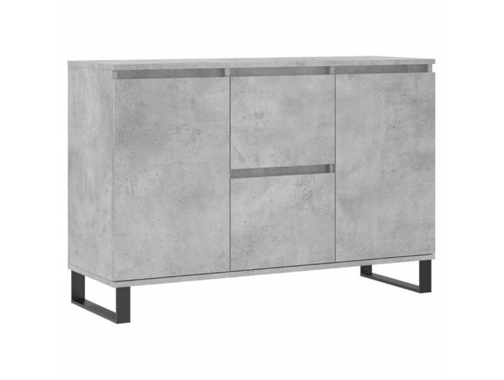 Buffet bas armoire commode Buffet gris béton 104x35x70cm bois d'ingénierie 9251661 FrenchDays