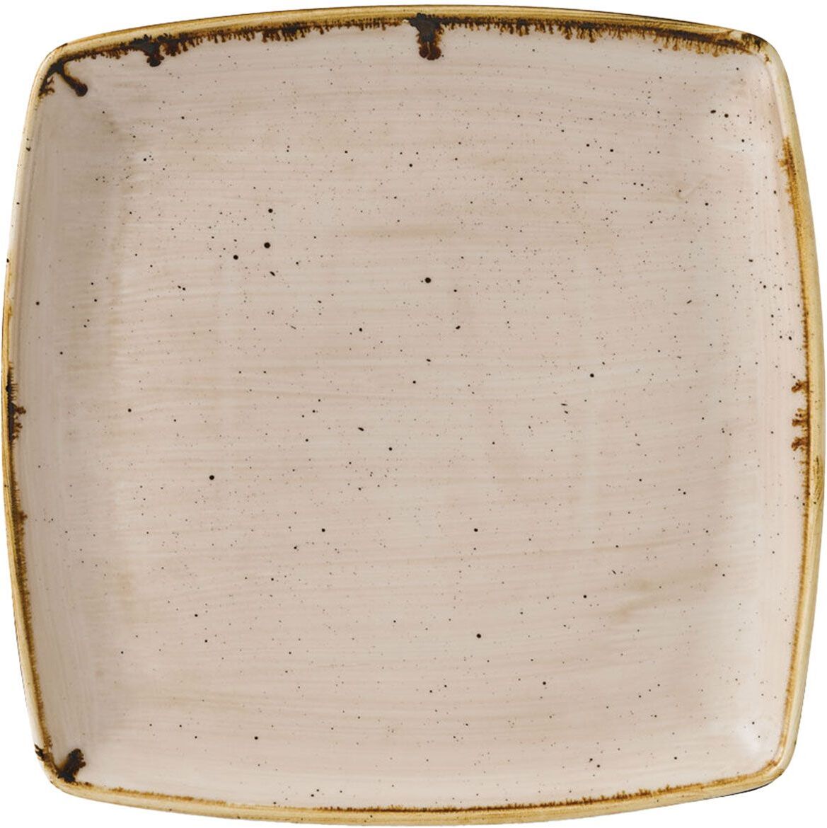 Churchill Piatto Quadrato Stonecast Nutmeg Cream