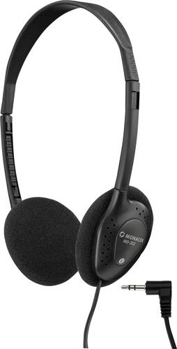 Monacor MD-302 On Ear Kopfhörer kabelgebunden