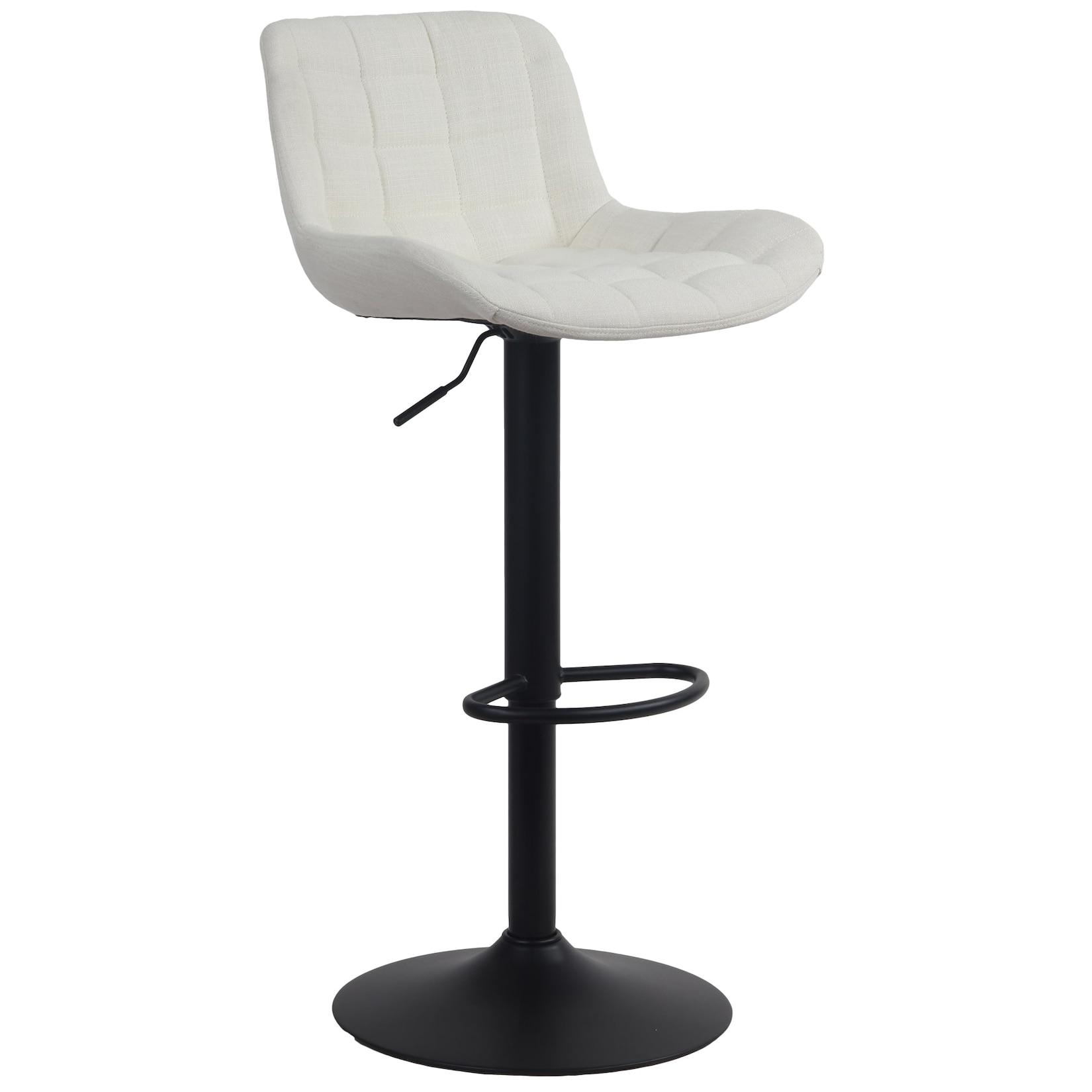 CLP Barhocker Tover Stoff Farbe: creme, Material: Stoff