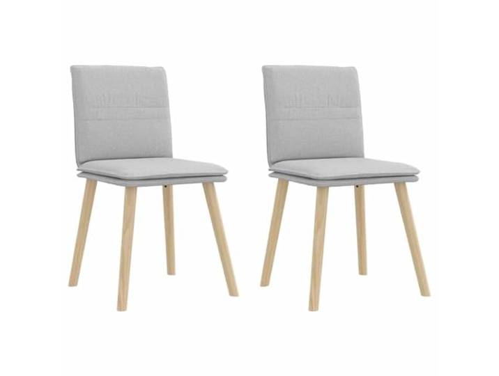 KDVXBCQJH Esszimmerstühle 2er Set Stoff Wolkengrau Polsterstuhl Holz Ergonomische Polstersessel mit Kissen für Küche und Wohnzimmer, langlebige Holzbeine bieten stabilen Halt beim Essen
