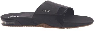 REEF Fanning Slide - Mens 12 Black Sandal Medium