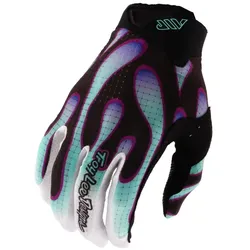 Troy Lee Designs Air Mono Handschuhe Overspray Black/Real Teal Gr. L