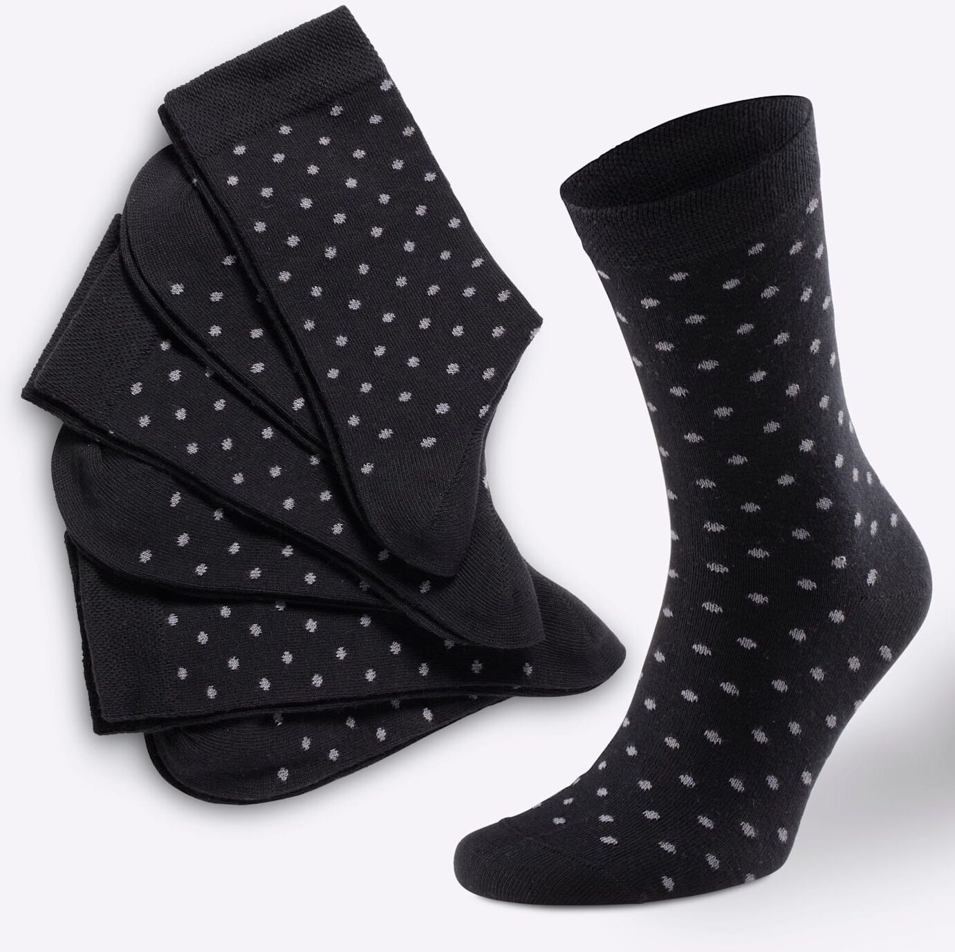 Socken WÄSCHEPUR, Damen, Gr. 1, schwarz, 78% Baumwolle, 20% Polyamid, 2% Elasthan, Socken Socken schwarz 1