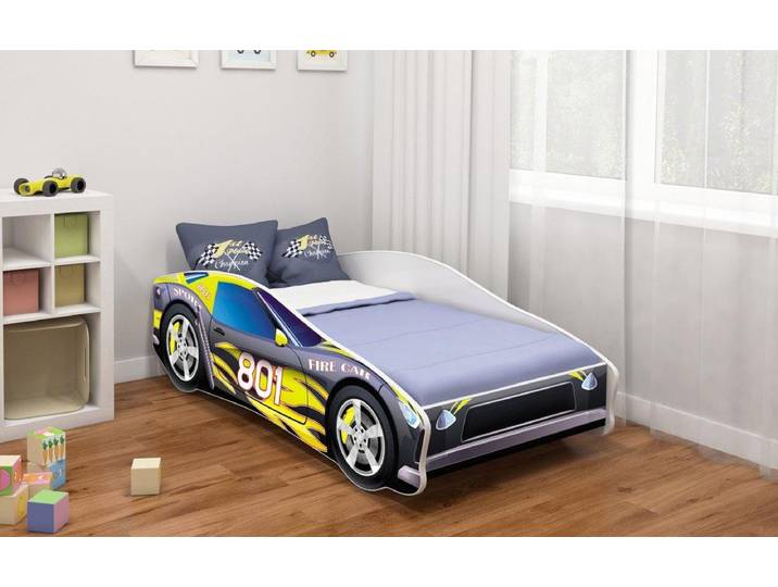 Kinderbett Car mit verschiedenen Motiven - 140x70 - Fire - Luxusbetten24