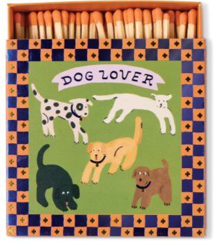 Paddywax Square Dog Lover fósforos 125 un.. Square Dog Lover