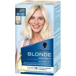 2x Schwarzkopf Blonde, Haarfarbe, Ultra Aufheller (L101 Platin Aufheller Silberblond)
