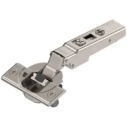 CLIP top BLUMOTION Standardscharnier 110° Spezial, Eckanschlag, Topf: Einpressen, vernickelt