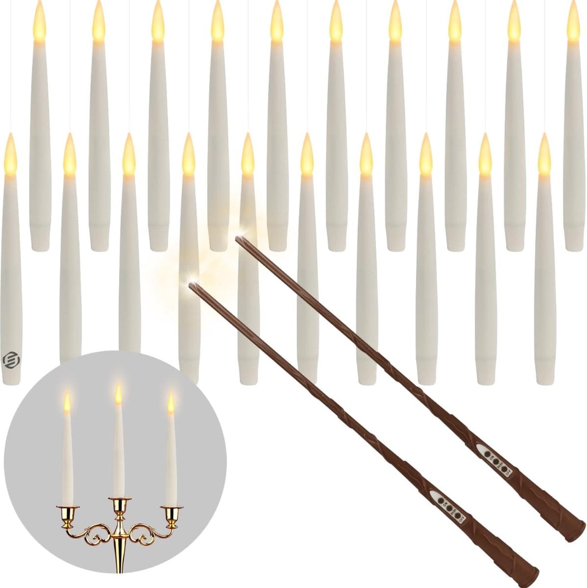Equivera Zwevende Kaarsen voor Kerstmis