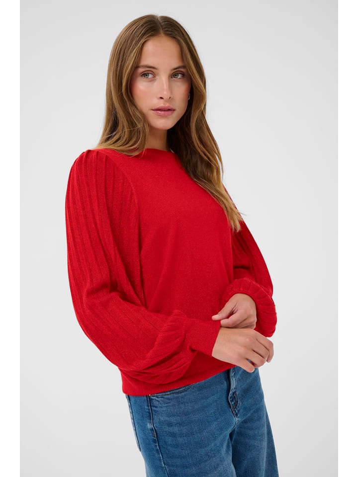 Kaffe Pullover in Rot - XL