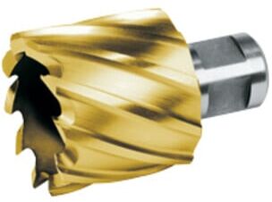 RUKO Kernbohrer HSS-TiN mit Weldonschaft (3/4"). Ø 22 mm, Schnitttiefe: 30 mm (108222TTX)