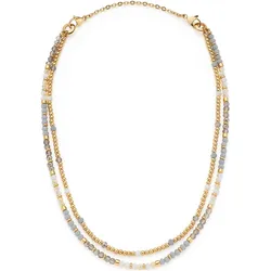 Leonardo 024809 Damen-Halskette Bernadette 50 cm Goldfarben