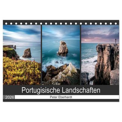 Portugisische Landschaften (Tischkalender 2026 DIN A5 quer), CALVENDO Monatskalender
