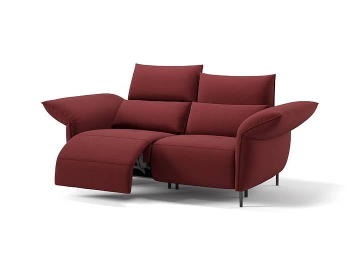 Stoff Sofa BOSA 2-Sitzer Verstellbare Armlehnen Funktionscouch Relaxcouch