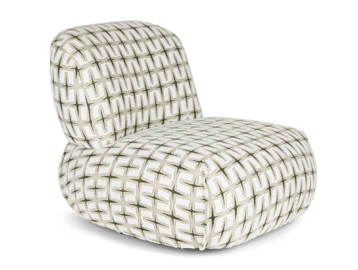 Loungesessel Espen – aus Strukturstoff in Beige und Orange - Orange - Strukturstoff - Luxusbetten24