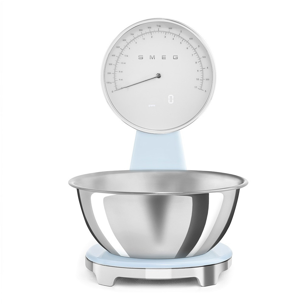Smeg KSF01PBWW Keukenweegschaal Blauw