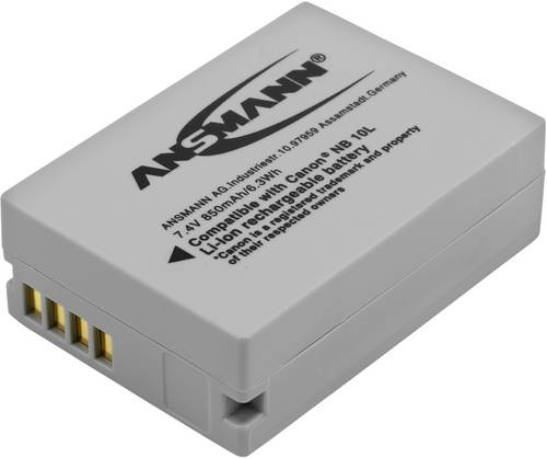 Ansmann A-Can NB 10L Kamera-Akku ersetzt Original-Akku (Kamera) NB-10L 7.4V 850 mAh
