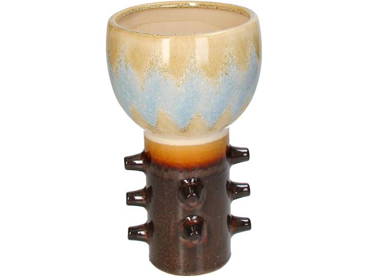 Blumentopf Bloem - Farbe: blau - Material: Steingut - Blumentopf