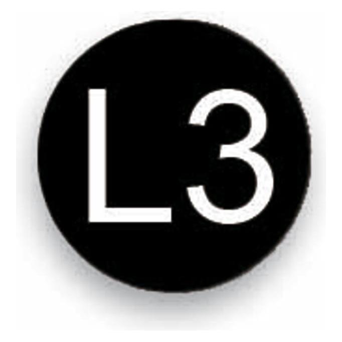 Cimco Leiterkennzeichnung L 3 schwarz 182624 (182624)